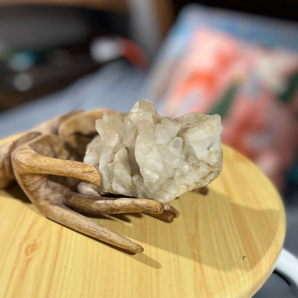 White Quartz Crystal Cluster